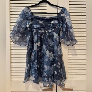 Abercrombie Floral Blue Dress